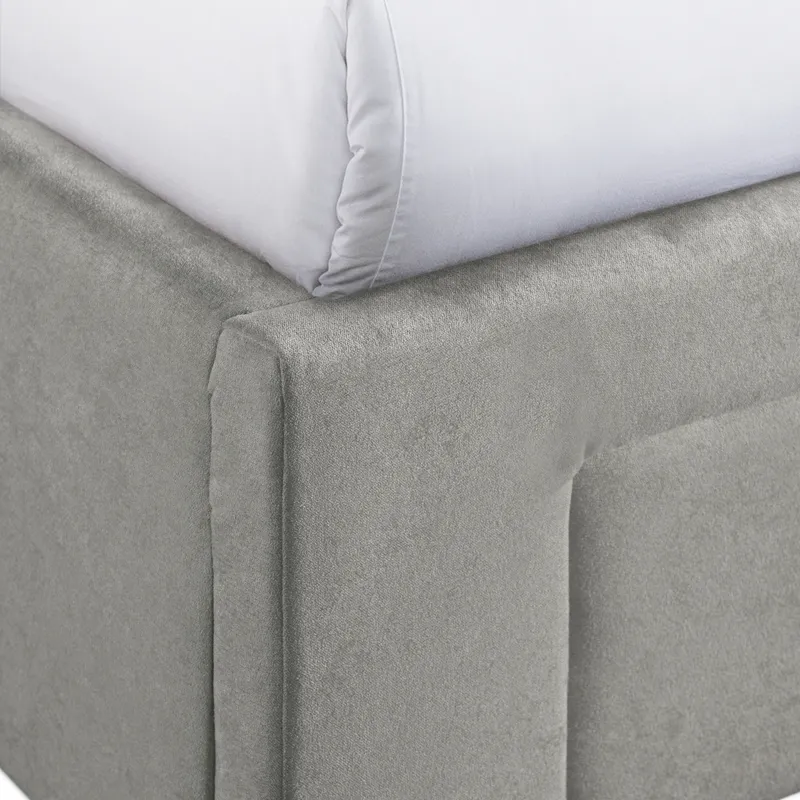 Harper Magnolia Queen Storage Bed Boulder Grey