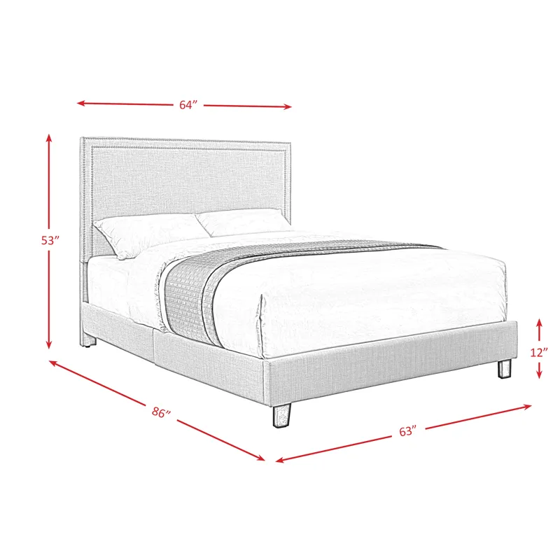 Erica Queen Bed in Heirloom Grey