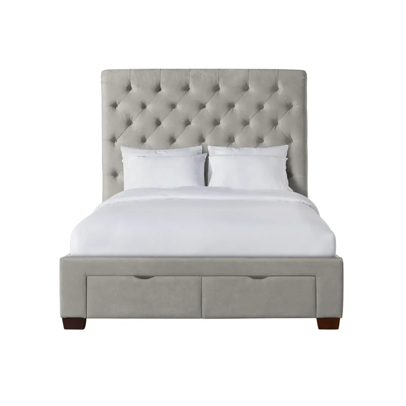 Harper Waldorf Queen Storage Bed Boulder Grey