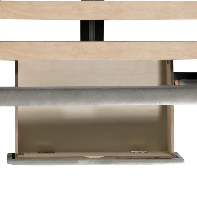 Harper Waldorf Queen Storage Bed Boulder Grey