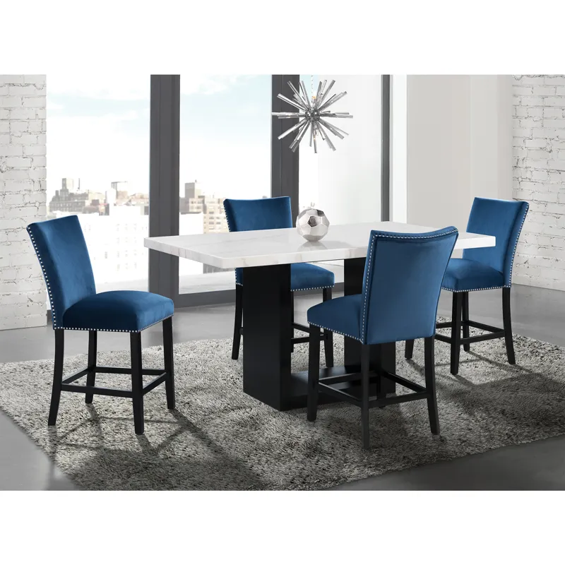 Valentino White Counter Height Dining Table