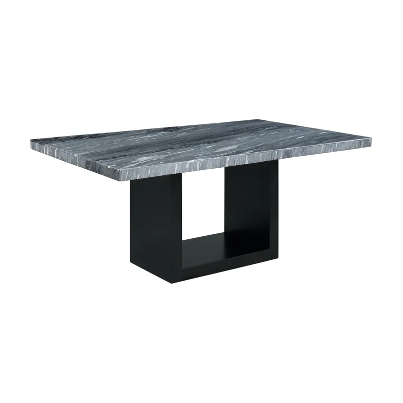 Valentino Complete Table (Grey Marble)