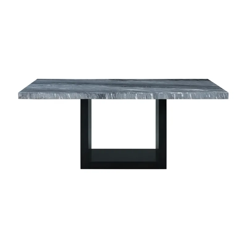 Valentino Complete Table (Grey Marble)