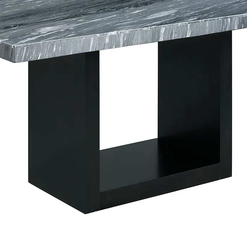 Valentino Complete Table (Grey Marble)