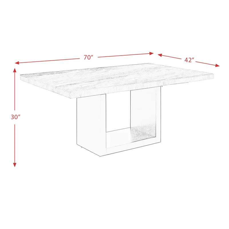 Valentino White Dining Table