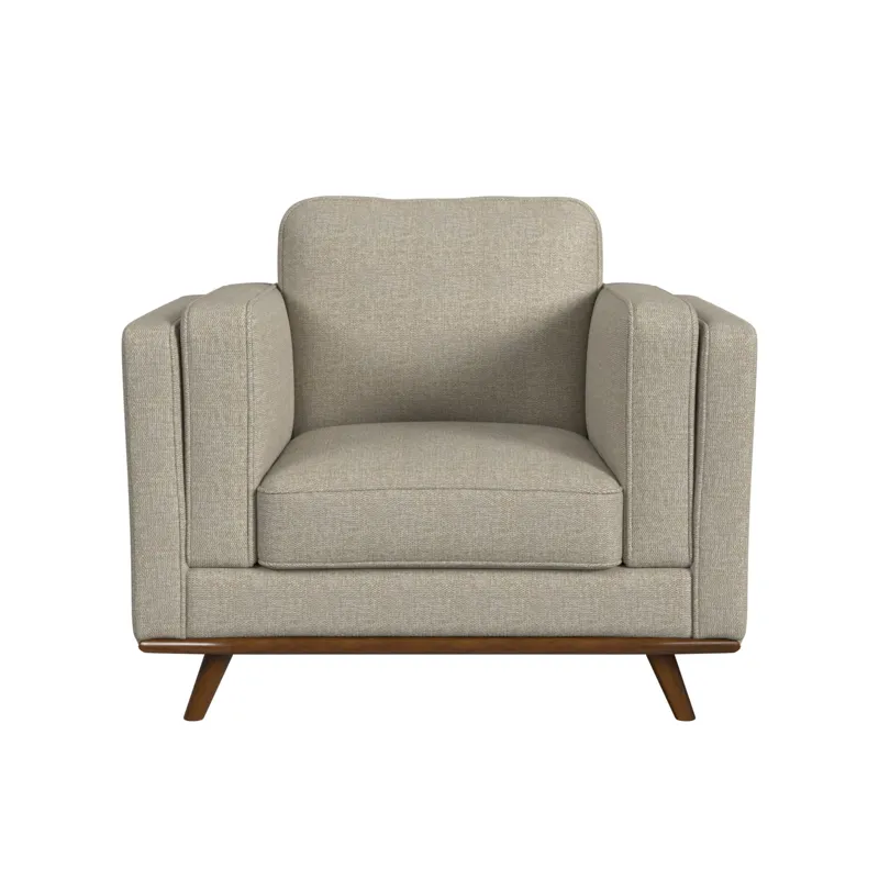Venus Chair in Belfast China Beige with cherry finished wooden front