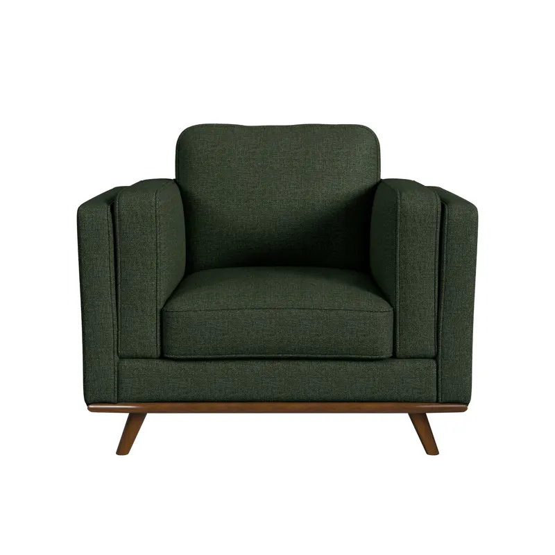 Venus Chair in Belfast China Light Green with cherry finished wooden front