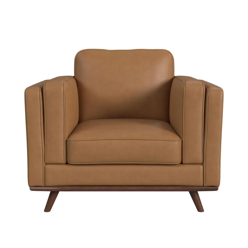Venus Chair in Tex Tan with cherry finished wooden front
