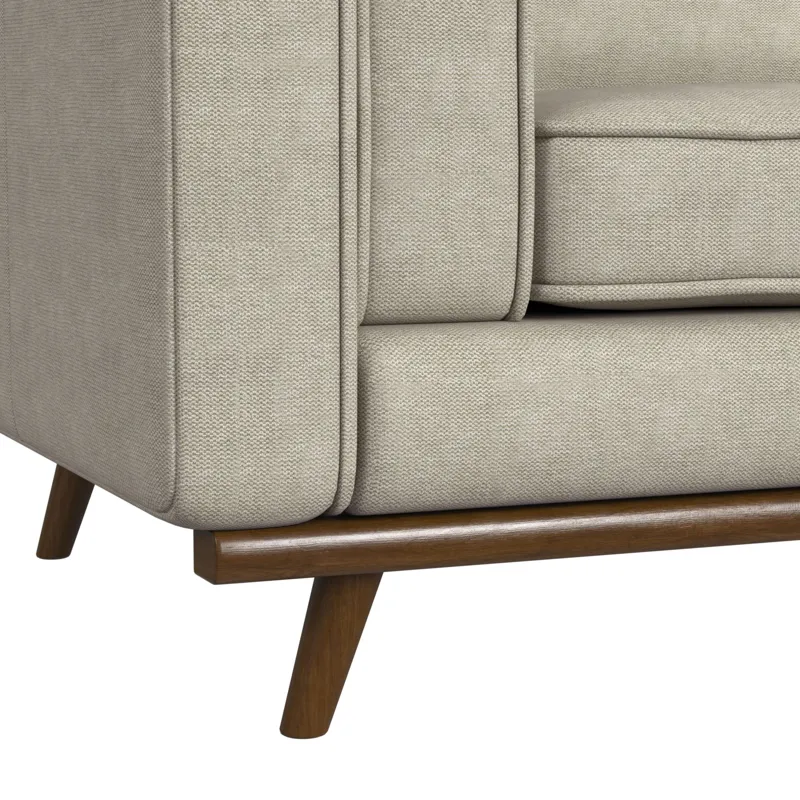 Venus Chair in Belfast China Beige with cherry finished wooden front