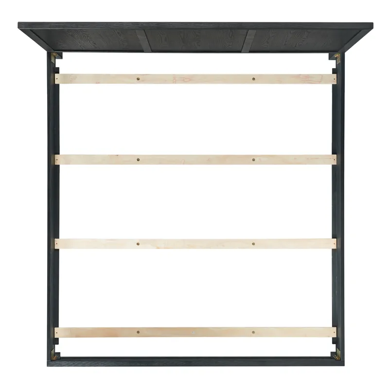 Versailles Contemporary King Bed with Low Footboard in Black