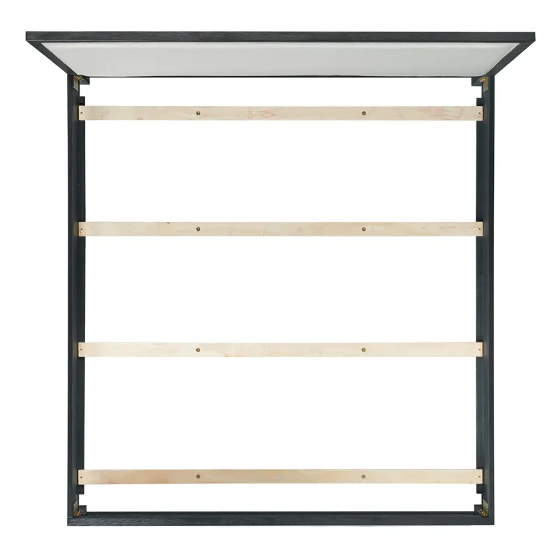 Versailles Contemporary King White Fabric Panel Bed with Low Footboard in Black