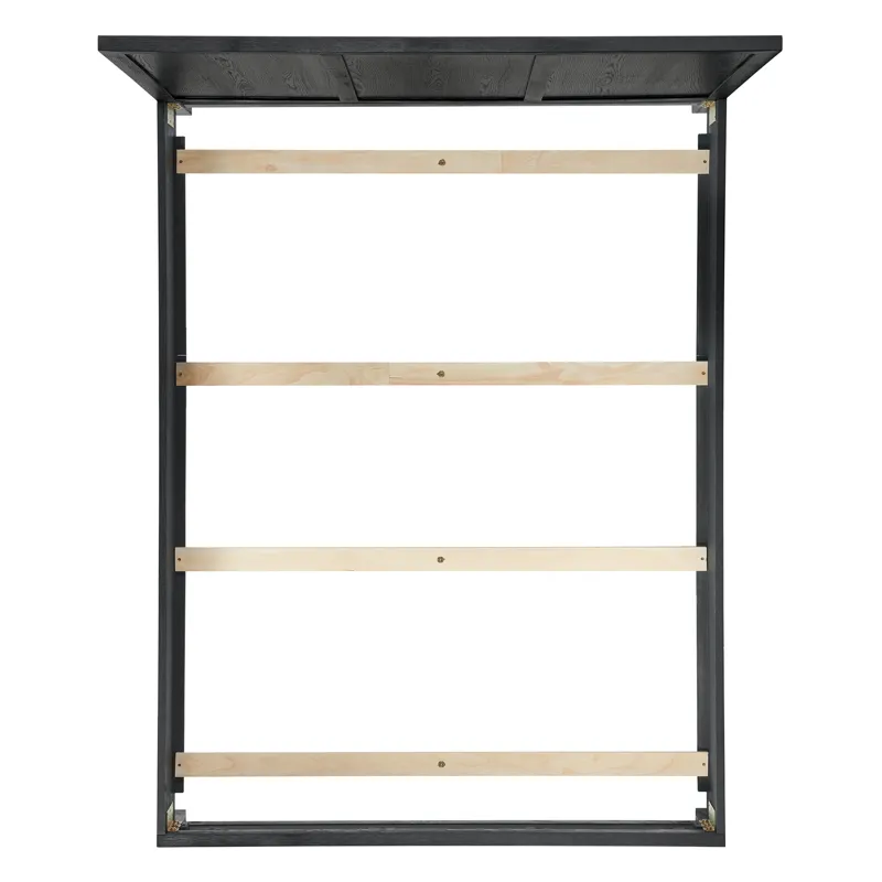 Versailles Contemporary Queen Bed with Low Footboard in Black