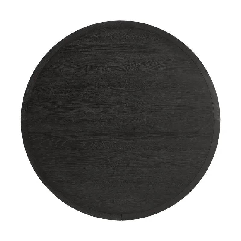 Versailles Contemporary Round Dining Table in Black