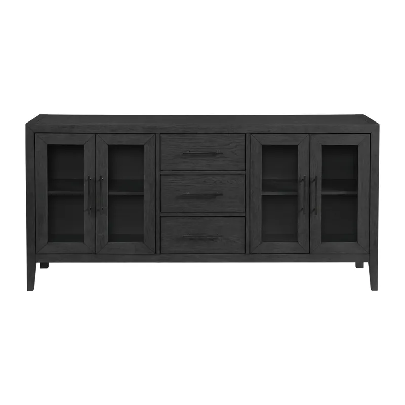Versailles Contemporary Server in Black