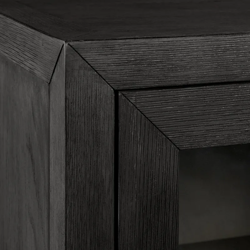 Versailles Contemporary Server in Black