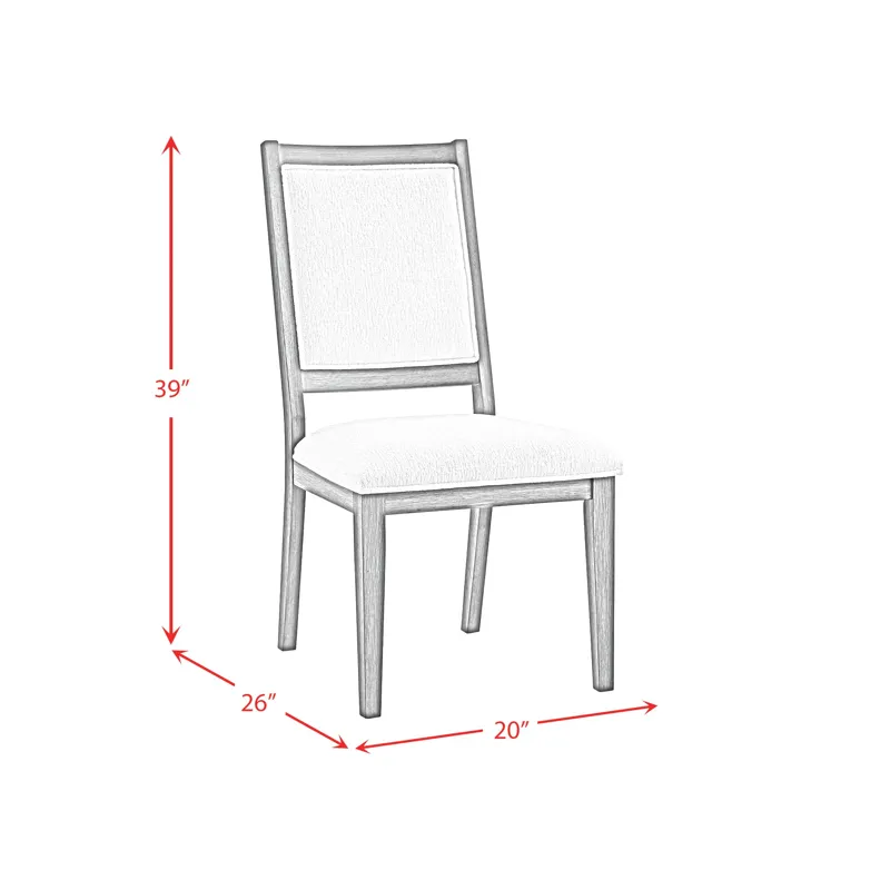 Versailles Contemporary Square Back Dining Chair with Boucle White Fabric in Black