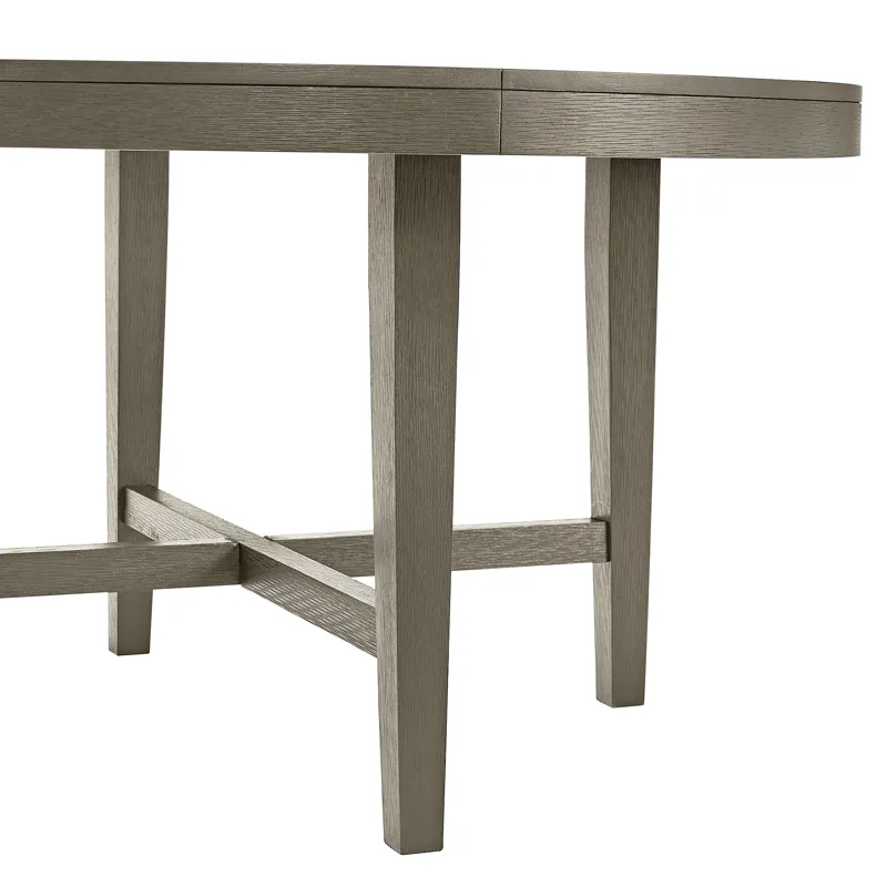 Versailles Contemporary Round Dining Table in Grey