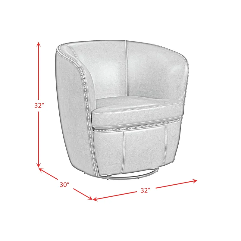 Vito Swivel Chair in Pebble Tan