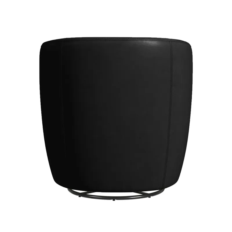 Vito Swivel Chair in Pebble Black