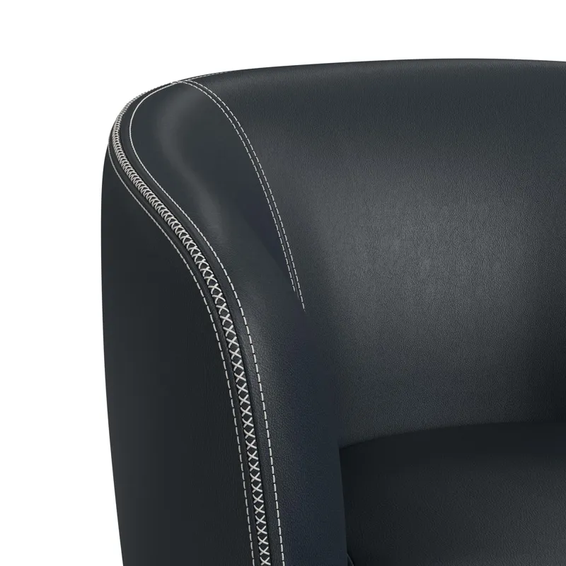 Vito Swivel Chair in Pebble Navy