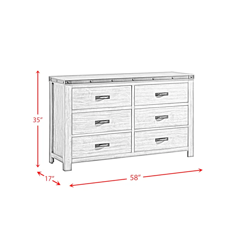 Wade Youth Dresser (6 Drawer)