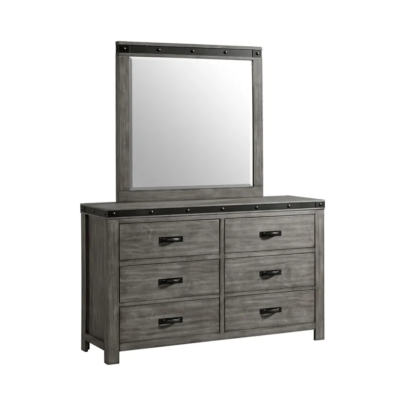 Wade Youth 6 Drawer Dresser & Mirror Set