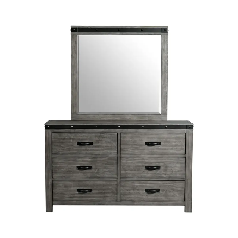 Wade Youth 6 Drawer Dresser & Mirror Set