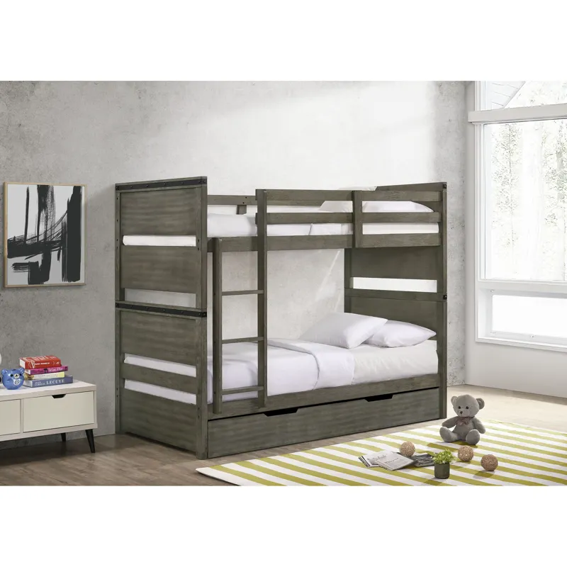 Wade Twin Over Twin Bunk w/ Trundle