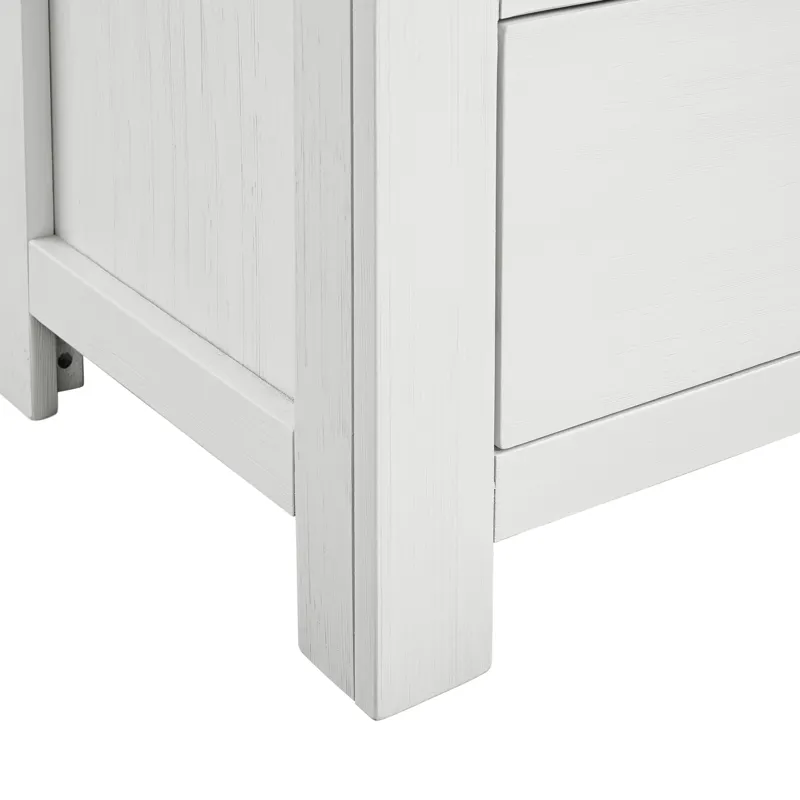 Wade Youth Dresser and Mirror Set in White