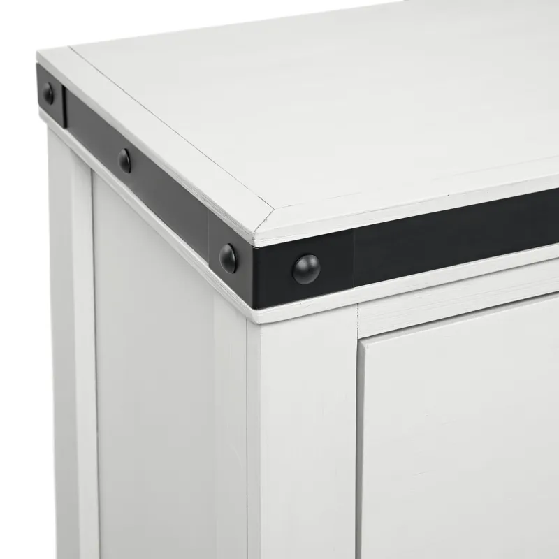 Wade Youth Dresser and Mirror Set in White