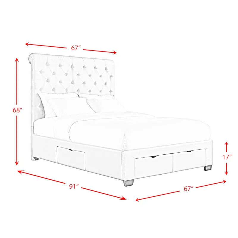 Harper Waldorf Queen Storage Bed Boulder Grey