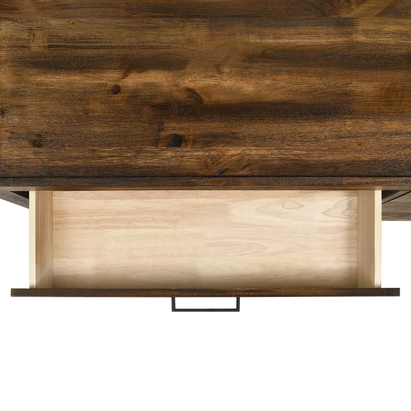 Warner Twin Platform Storage Bed in Chestnut