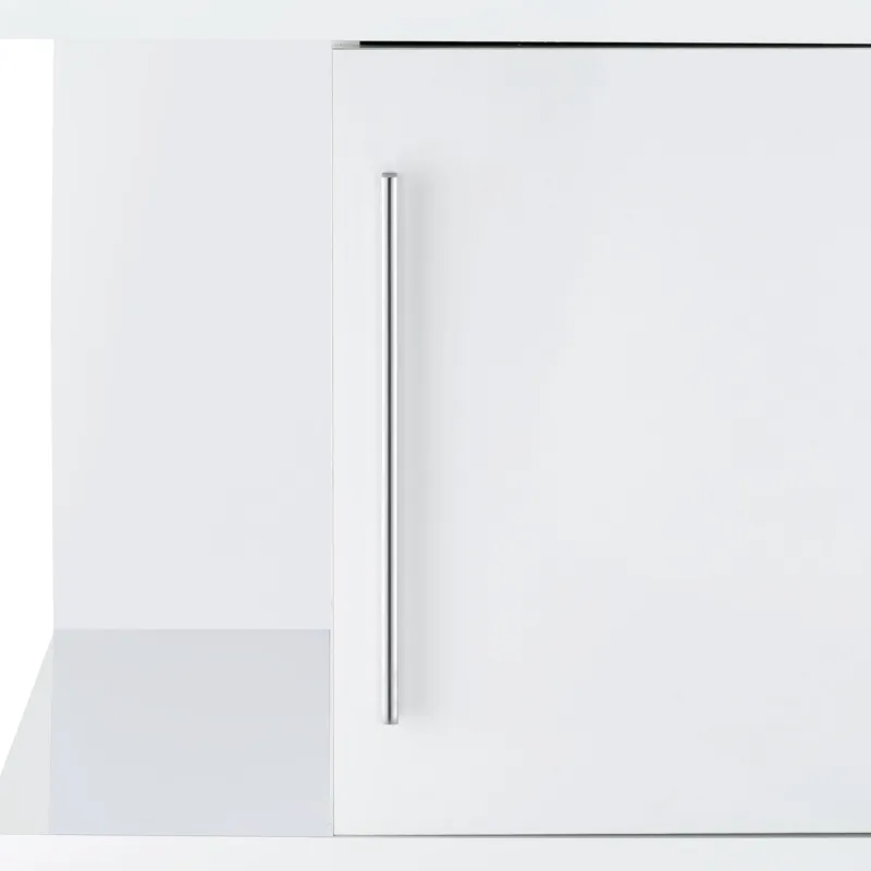 Wendolyn Wine Cabinet with Light in Glossy White