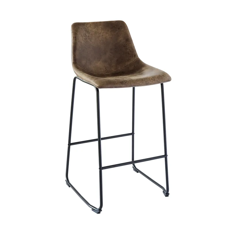 Wes Bar Stool (QSD6099) 29" Brown Bar Stool