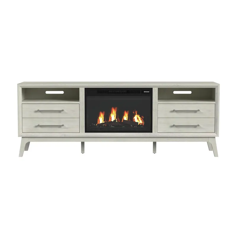 Westland KIT - 71\" TV Console with Fireplace Insert in Almond