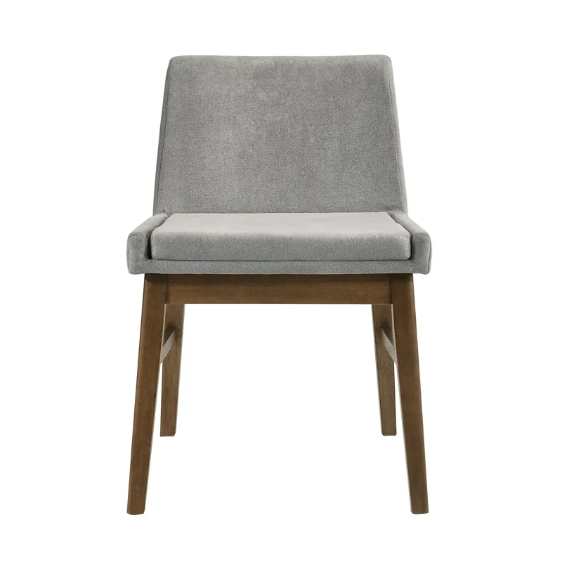 Weston Upholstery Side Chair Walnut W/Smoke fabric (2 Per Pack)