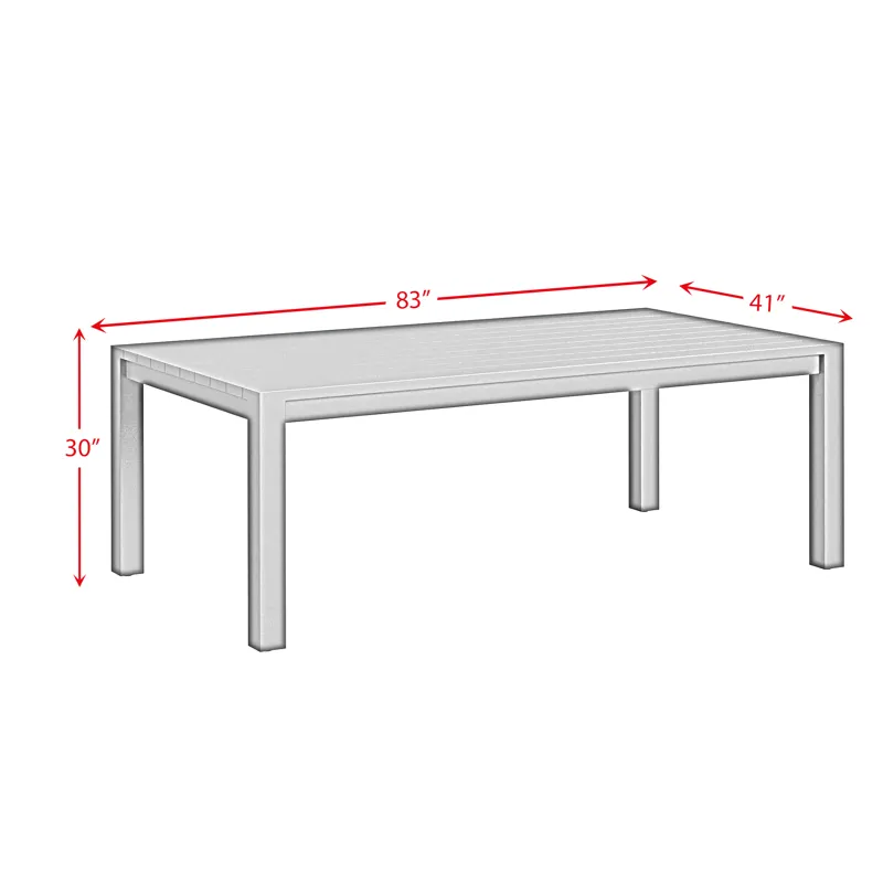 Whistler Regular Dining Table in Whistler Black