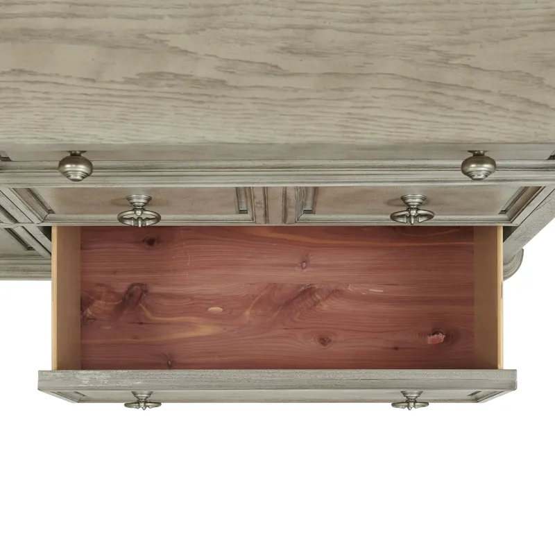 Whit-Ash Dresser and Mirror Set in Light Grey