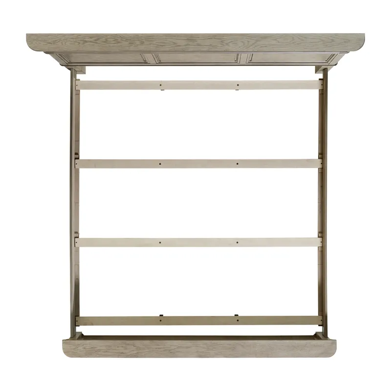 Whit-Ash King Panel Bed in Light Grey