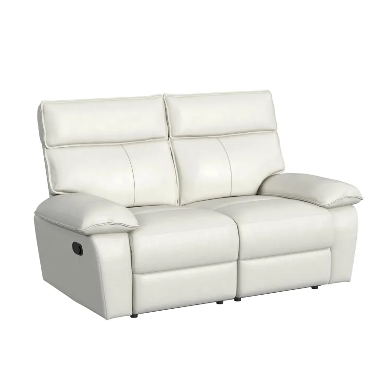 Wildcat Motion Loveseat in Aviarah White