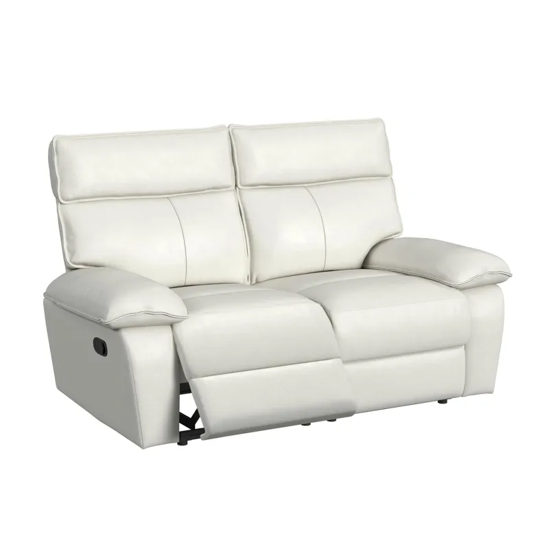 Wildcat Motion Loveseat in Aviarah White
