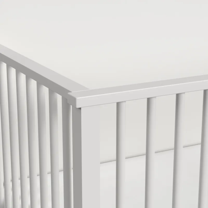 Wyller Crib with Guard Rail in White