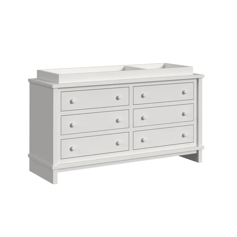 Wyller Dresser and Topper in White