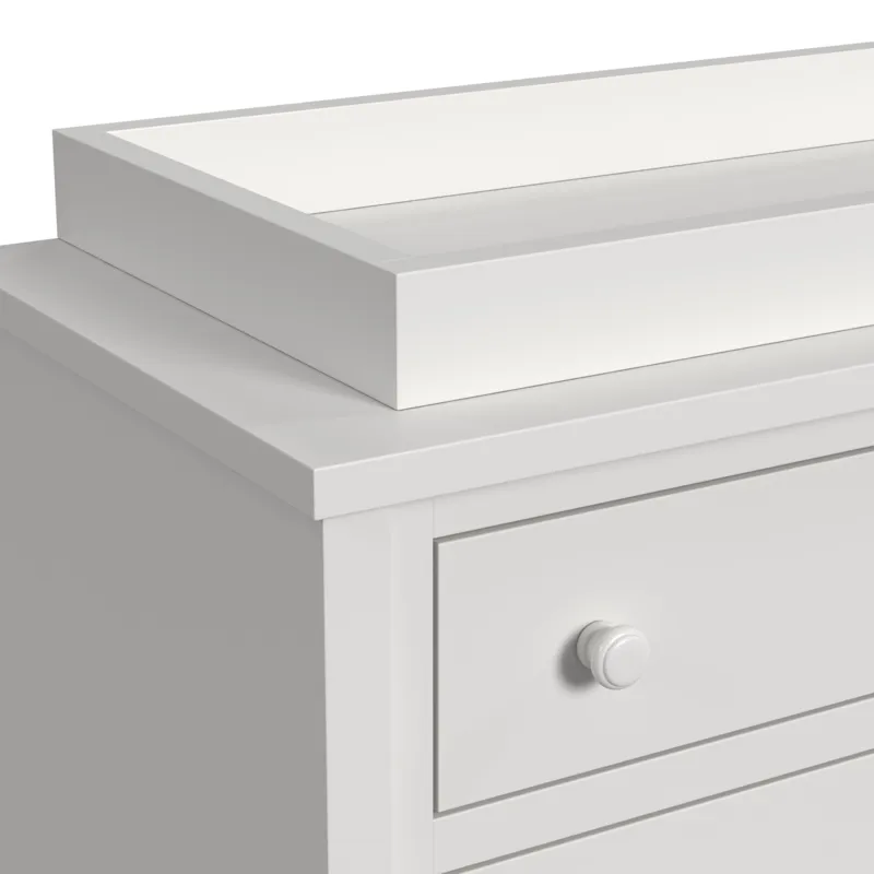Wyller Dresser and Topper in White