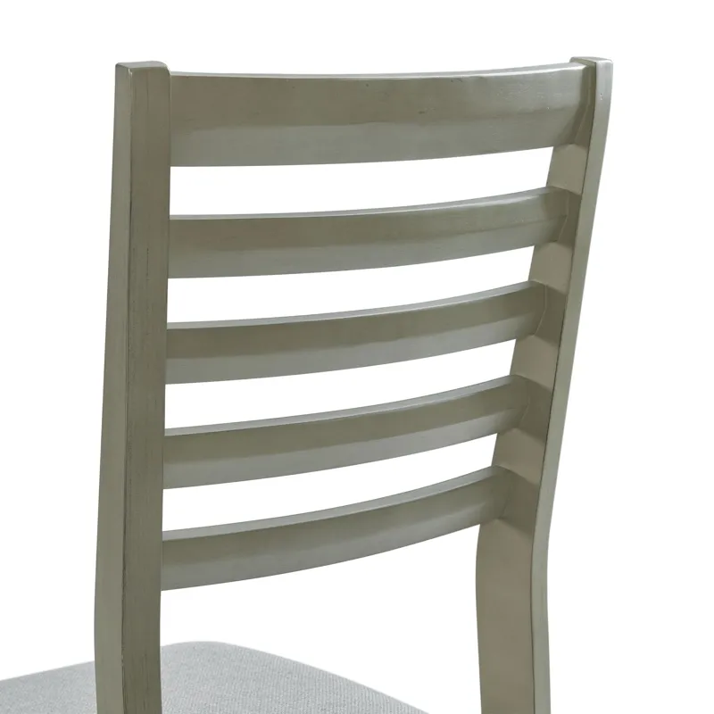 Zig Ladder Back Side Chair Grey