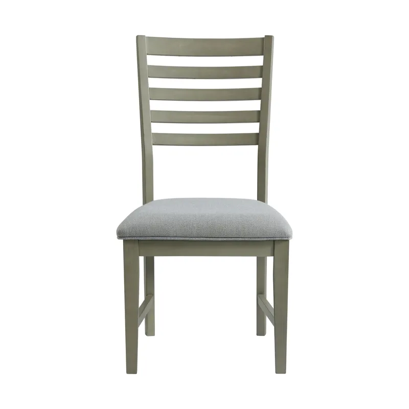 Zig Ladder Back Side Chair Grey