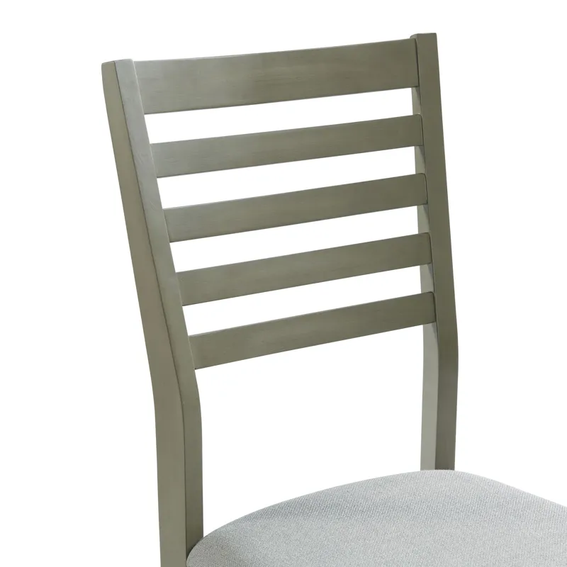 Zig Ladder Back Side Chair Grey