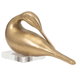 12" GOLD BIRD W/ ACRYLIC BASE