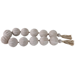 53'' GARLAND WITH LEATHER TASSELS