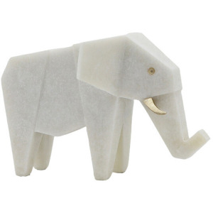 11" WHITE ELEPHANT STATUARY